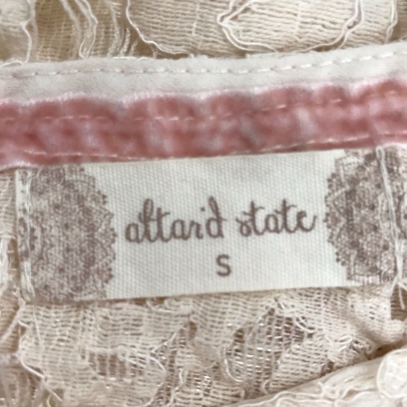 ALTAR'D STATE  Cream Lace Tunic S - Picture 3 of 4